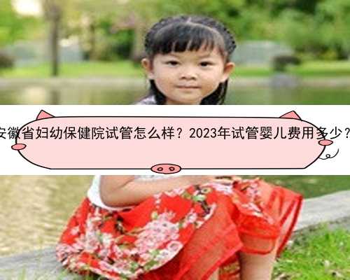 安徽省妇幼保健院试管怎么样？2023年试管婴儿费用多少？
